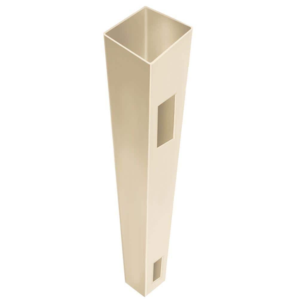 5 In. X 5 In. X 7 Ft. Sand Vinyl Fence End/Gate Post (B)