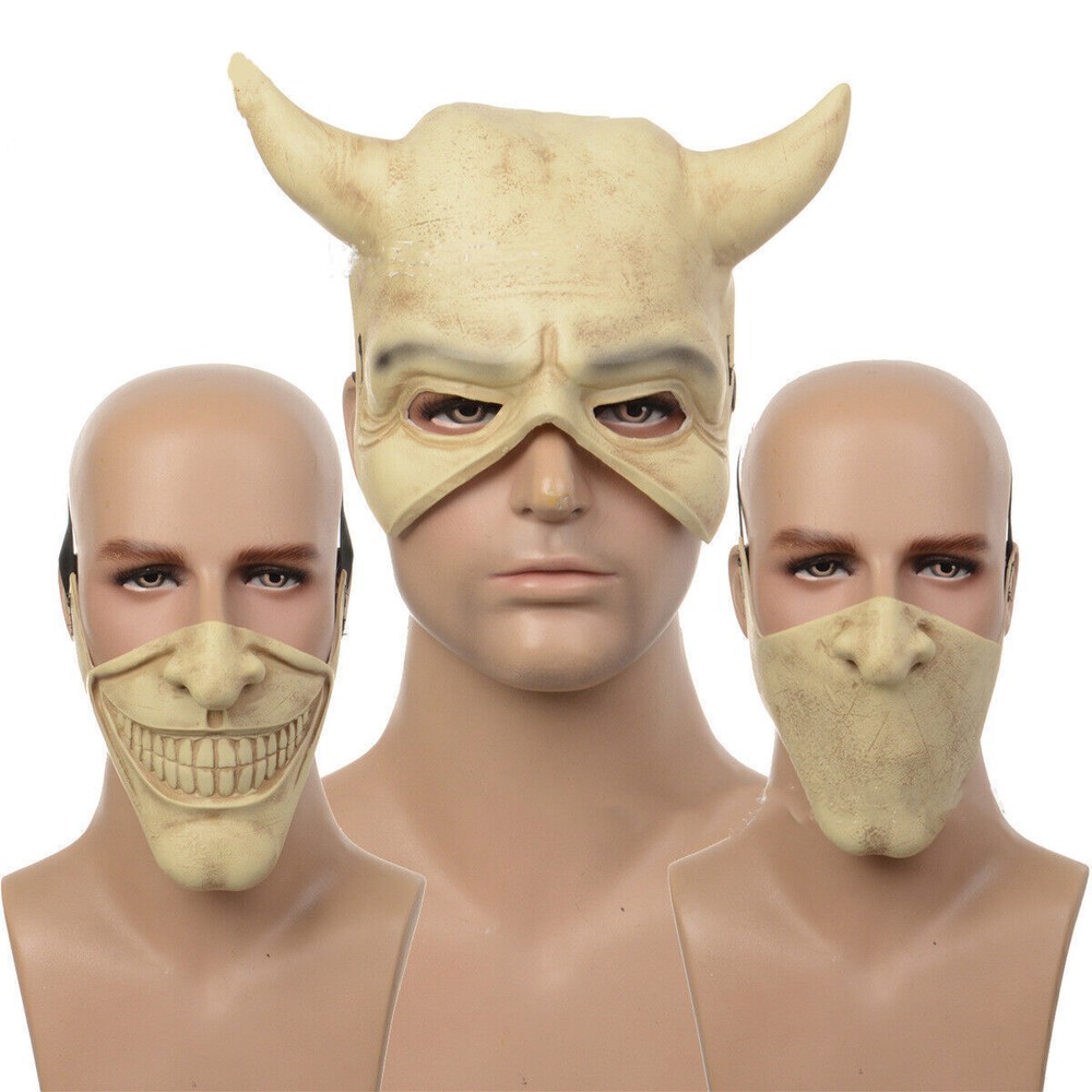 3Pcs The Black Phone Mask The Grabber Mask Horror Movie Halloween Masks Cosplay