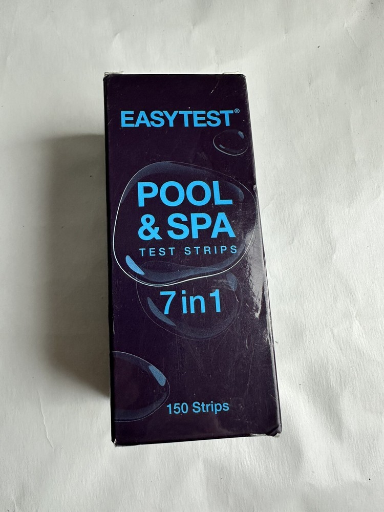 EASYTEST 7-Way Pool Test Strips 150 Strips Water Chemical Testing for Hot tub.