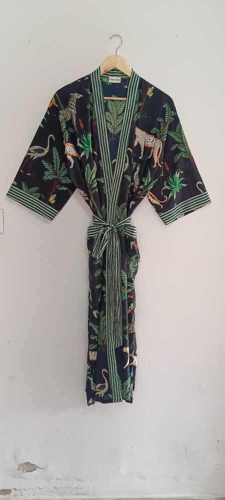 indian cotton kimono robe vintage 100% Cotton kimono Robes ,Sleepwear Bath Robes