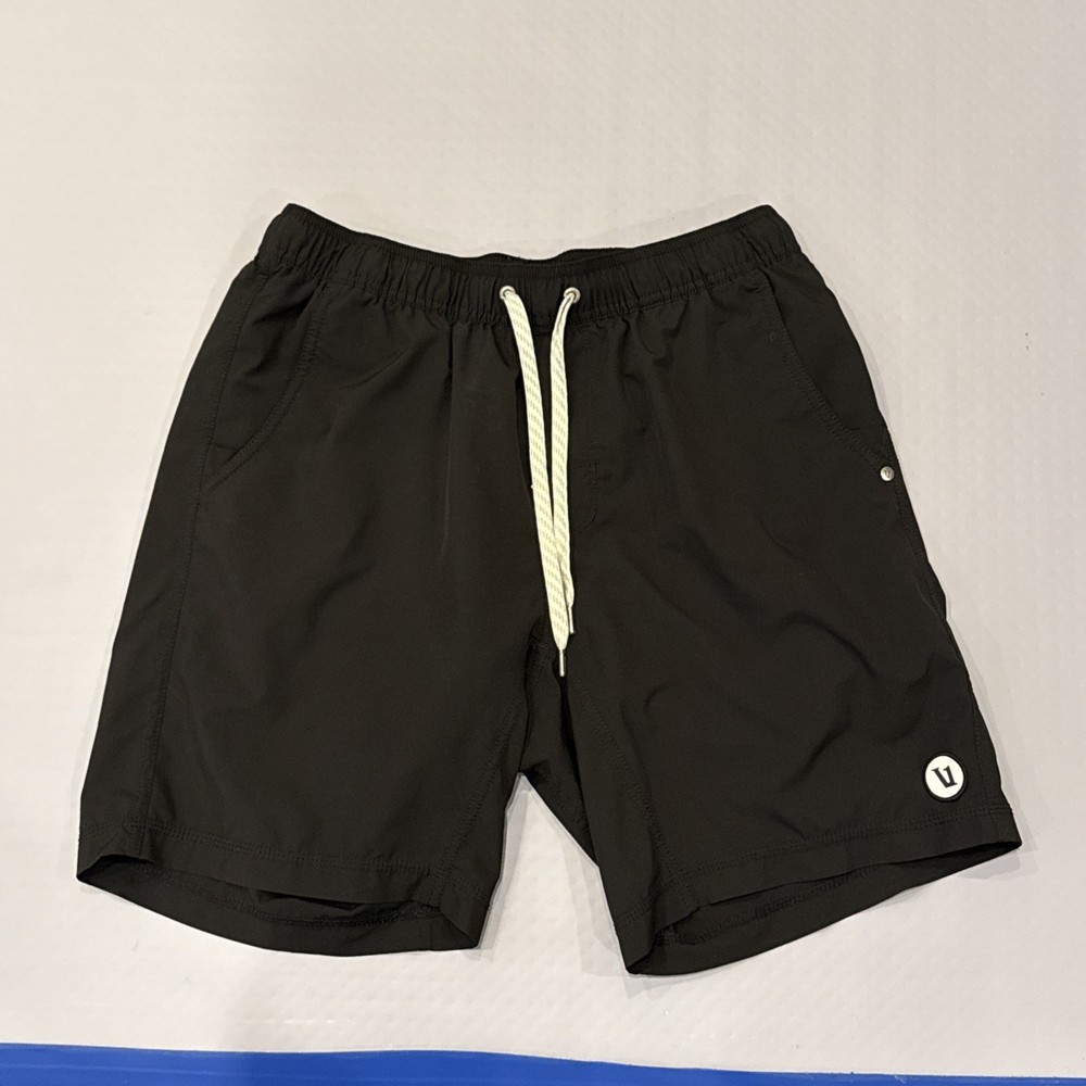Vuori Sunday Performance Shorts Pockets Athletic Outdoor Mens Medium Black Lined