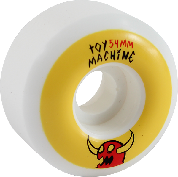 TOY MACHINE SKETCHY MONSTER 54mm WHT/YEL WHEELS SET