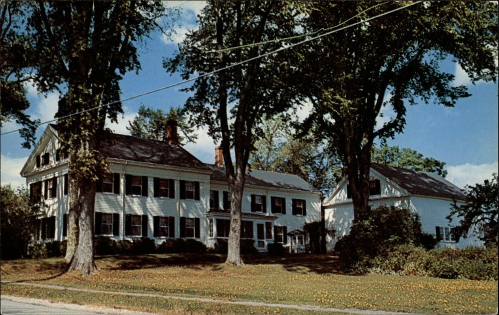 Blue Hill Maine Mary Ellen Chase Home author scenic unused vintage postcard