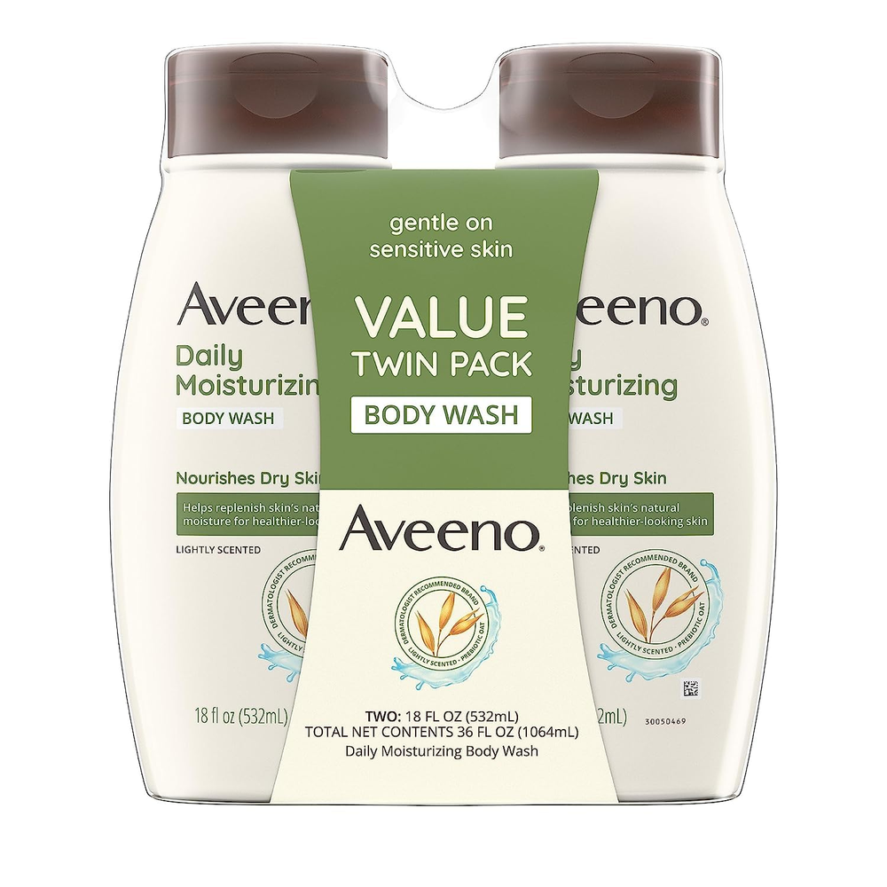 Daily Hydrating Prebiotic Oat Body Wash for Dry Sensitive Skin with Hydra