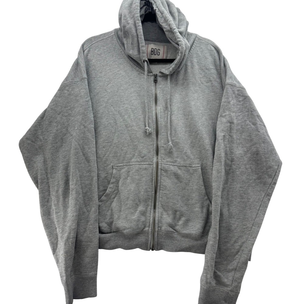 BDG Urban Outfitters Women's XL Gray Full Zip Hoodie Sweatshirt Casual Cozy