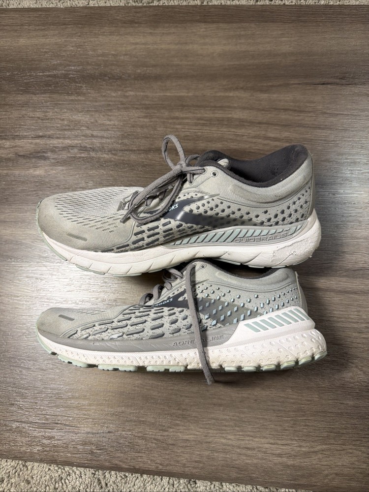 Brooks Adrenaline GTS 21  Running Shoes, Size 9.5 , Gray, 1203292E061 Extra Wide
