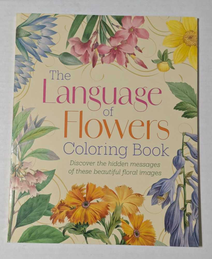 New - The Language of Flowers Coloring Book - by Forster - Buy 3 = 30% off