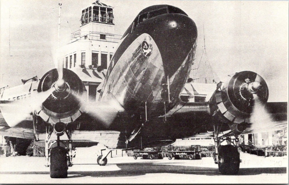 Dr Jim Stamps Postcard Airline Douglas Dc 3 Transports Unposted