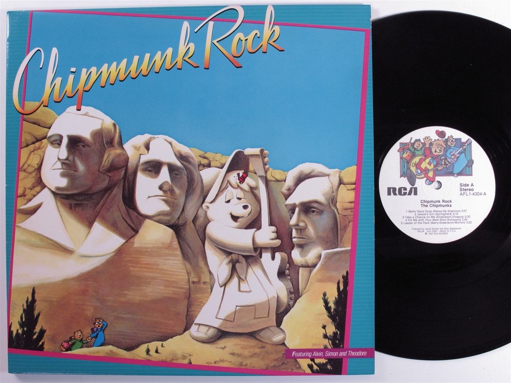 CHIPMUNKS Chipmunk Rock RCA LP VG+/VG++ gatefold c