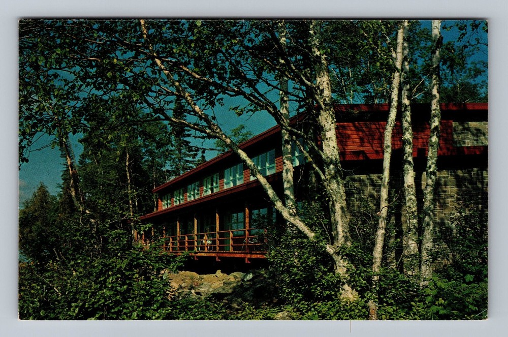 Isle Royale National Park MI-Michigan Lodge Rock Harbor Lodge Vintage Postcard