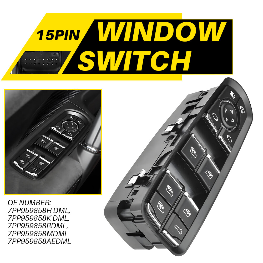 Driver Side Master Power Window Switch For 15-2018 Porsche Macan Sport Utility M