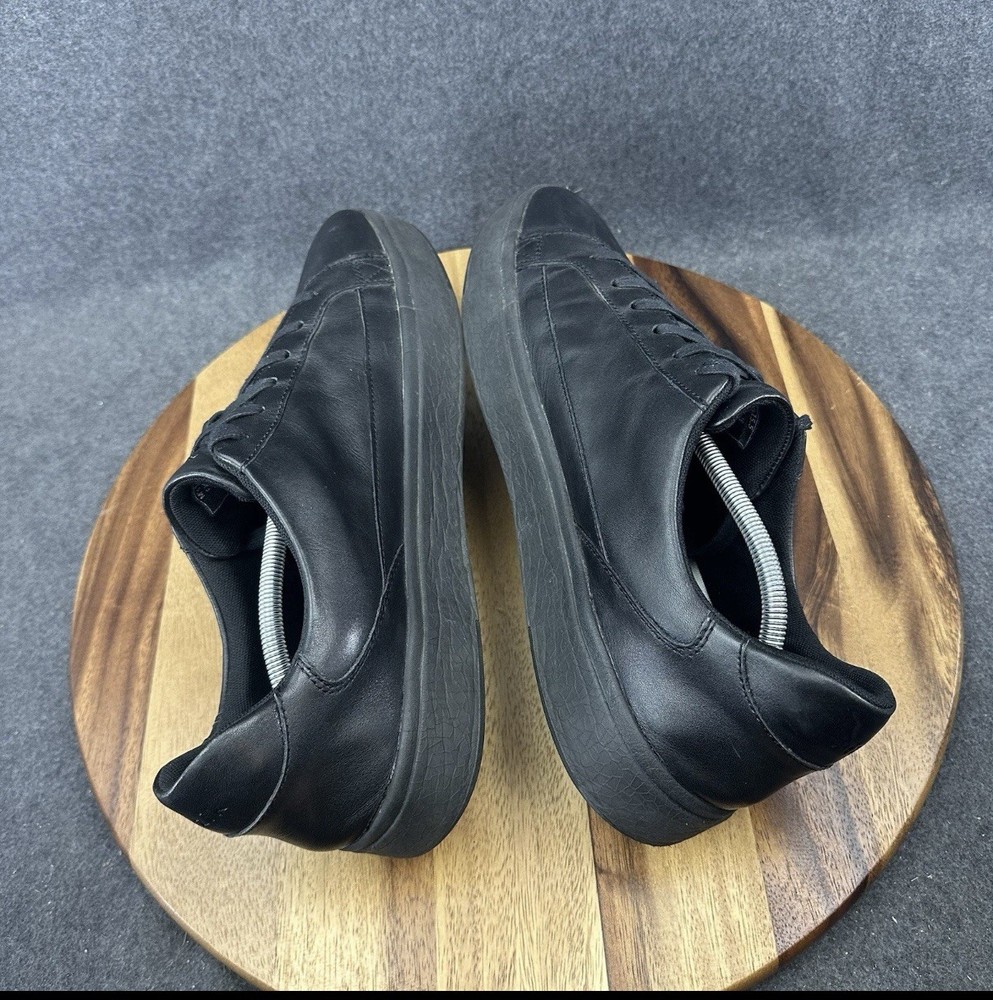 Kizik Vegas Men's Size 14 M Sneakers All Black Leather Casual Walking Shoes