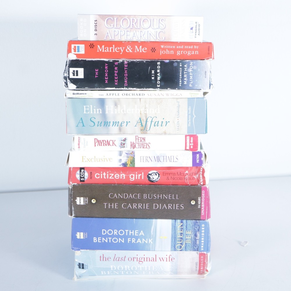 Lot Of 11 Random Fiction Audio CD Books By Various Authors