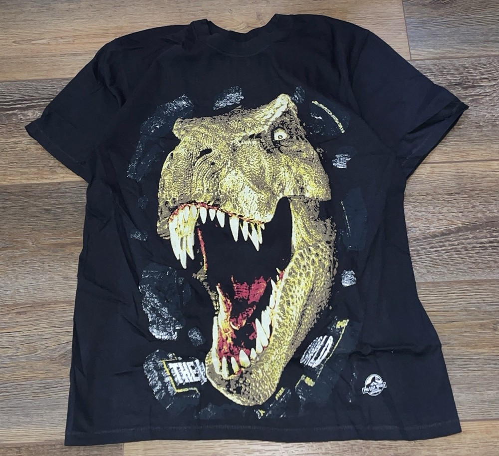 Jurassic Park The Lost World Movie - RARE Promo Graphic Tee Shirt Mens