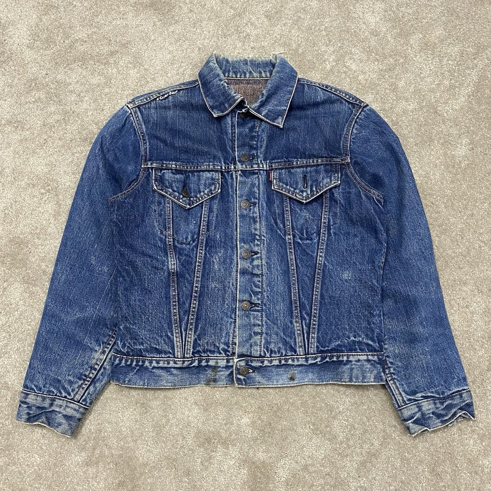 Levi’s Vintage 1960s Type 3 Big E Blanket Lined Denim Jacket SIZE M/L