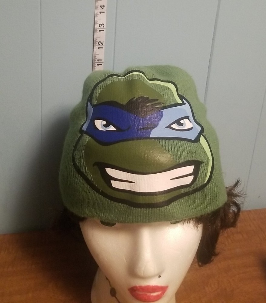 Teenage Mutant Ninja Turtles Leonardo Youth Winter Beanie Hat TMNT One Size
