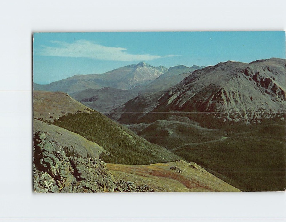 Postcard Long's Peak Rocky Mountain National Park Colorado USA