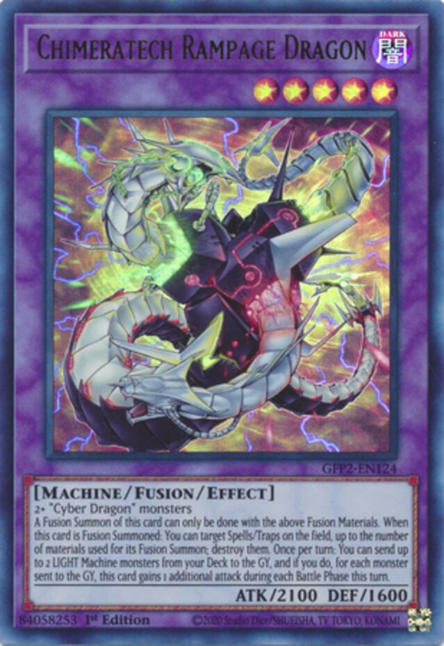Chimeratech Rampage Dragon - GFP2-EN124 - Ultra Rare - 1st Edition - Near Mint