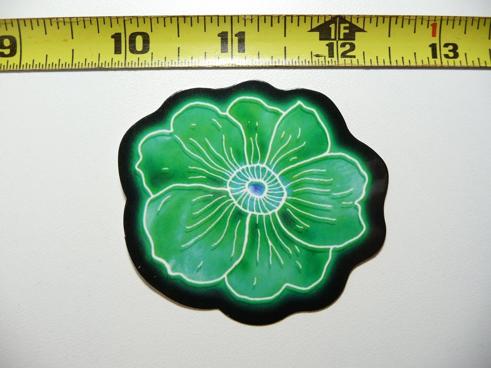 Vibrant Neon Water Lily Sticker Decal for Fun Celebrations