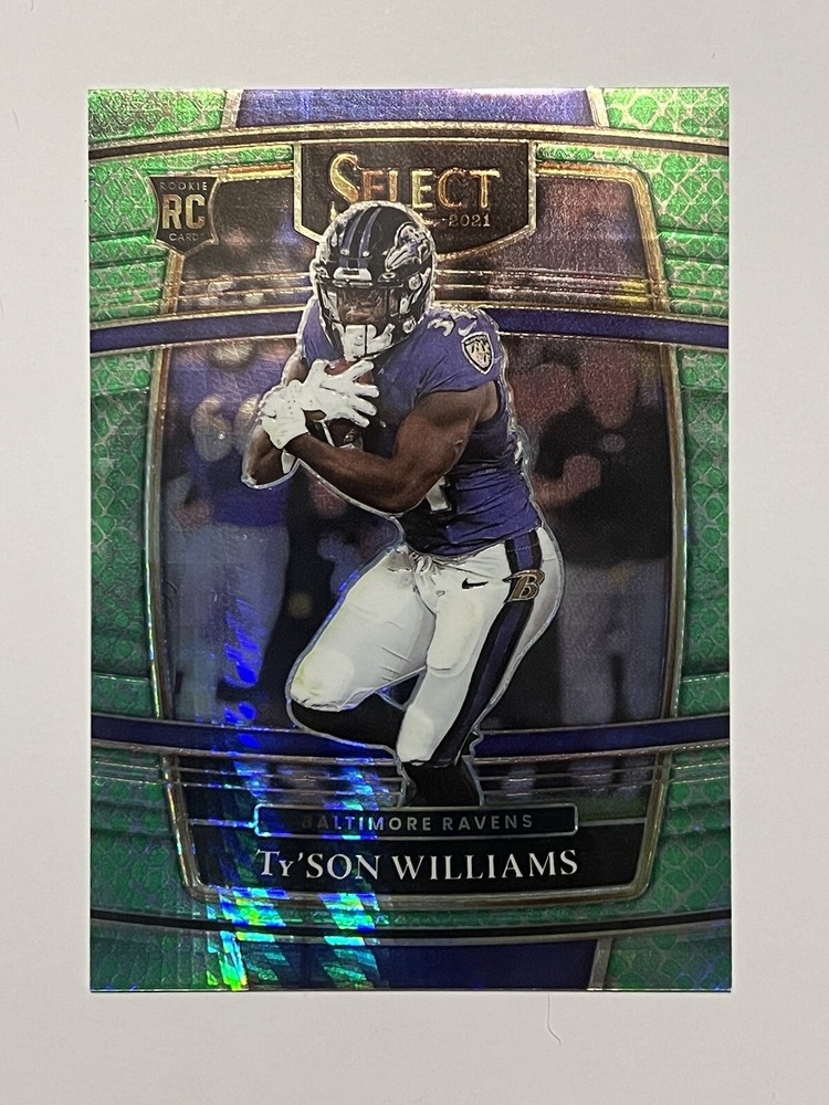 2021 Panini Select Ty'Son Williams Concourse Dragon Scale Prizm /89 #99 Ravens
