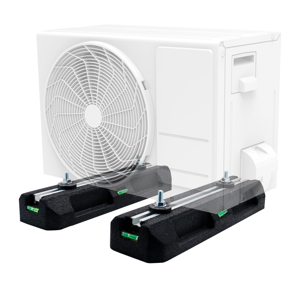 Heavy-Duty Floor Mounting Base Kit for Mini Split AC Condensers and Heat Pumps