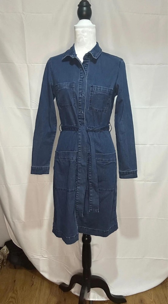 sale denim shirt style dress size 8