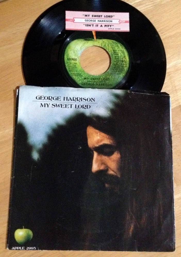George Harrison 45 My Sweet Lord / Isn't It A Pity    w/ts  w/PS