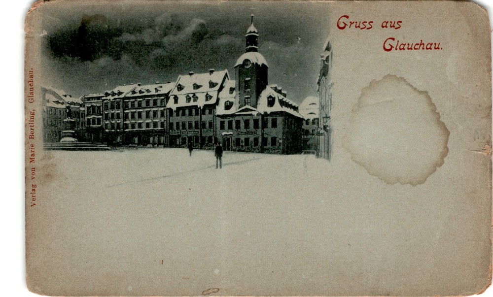 Verlag von Marie Bertling, Glauchau, Deutsche Reichspost. Postcard