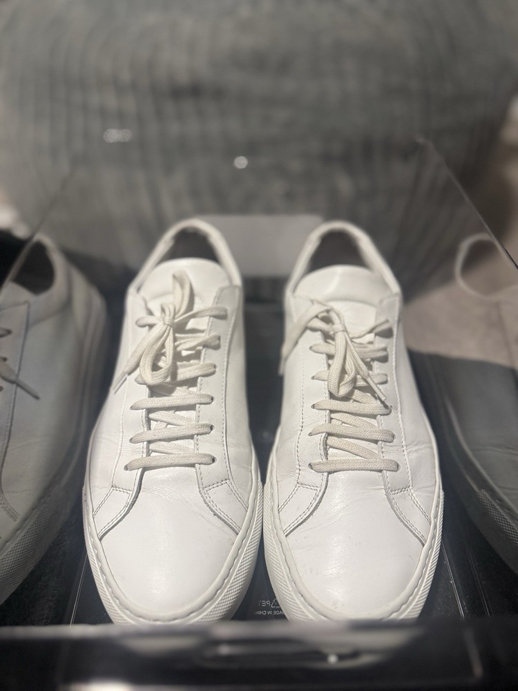 Common Projects Men White Achilles Low-Top Sneaker Shoes Size EU 42/US 9-image