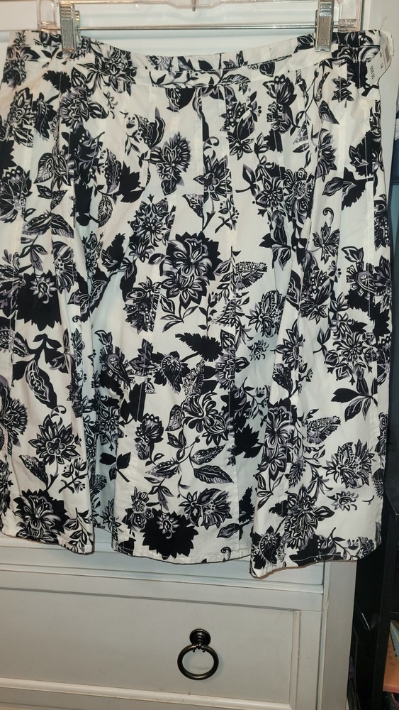 Nwt Talbots Cotton Skirt Womens Size 14
