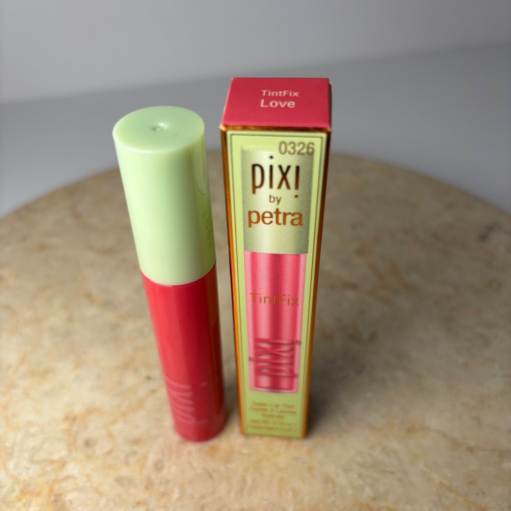 Pixi Beauty TintFix Satin Lip Tint in LOVE Hydro Matte Stain with Hyaluronic Acid New-image