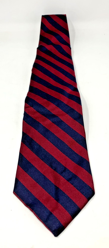Brooks Brothers Makers Black/Red Striped 100% Silk Tie