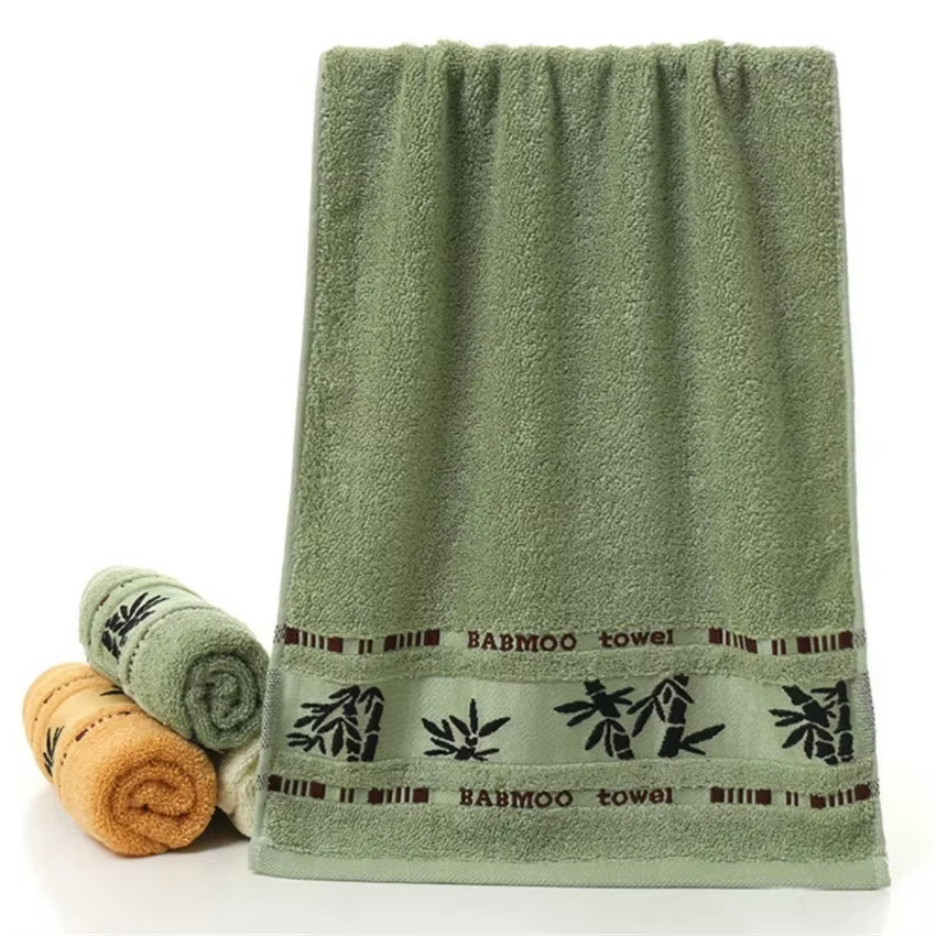Set of 1/4/6 Bamboo Fiber Towels Sets Home Bath Towels Adults Face Towel Thick A