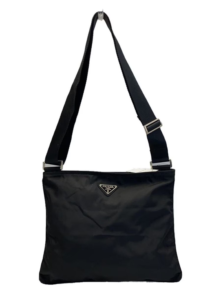 Authentic Prada Black Nylon Shoulder Bag From Japan