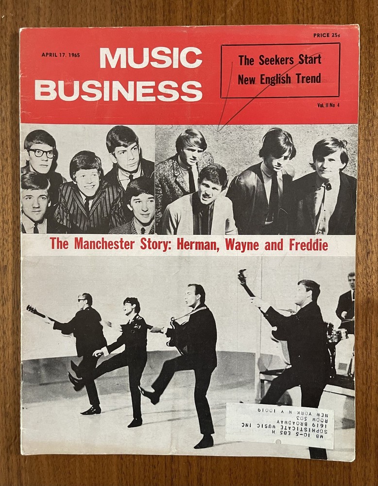 MUSIC BUSINESS Magazine April 17, 1965 Herman's Hermits Vintage Rare