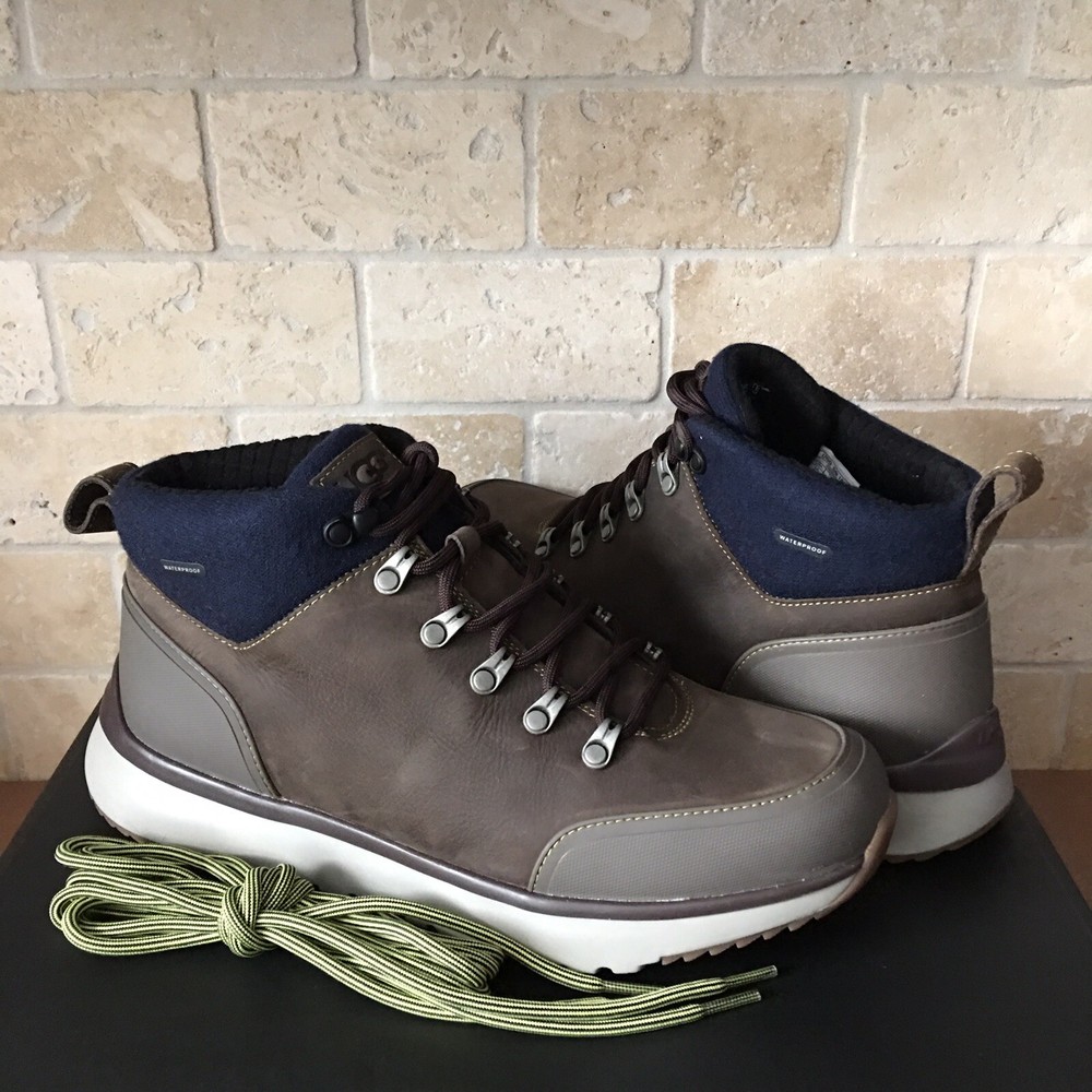 UGG OLIVERT SLATE WATERPROOF LEATHER HIKER WINTER SNOW BOOTS SHOES SIZE 13 MENS