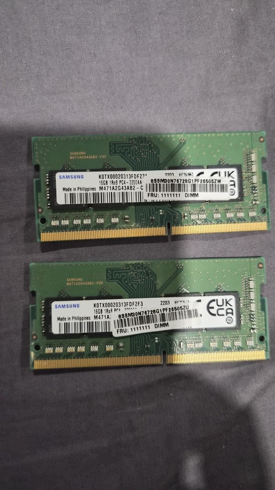 Samsung 32GB (2x16GB) (DDR4-3200) SODIMM Laptop Ram