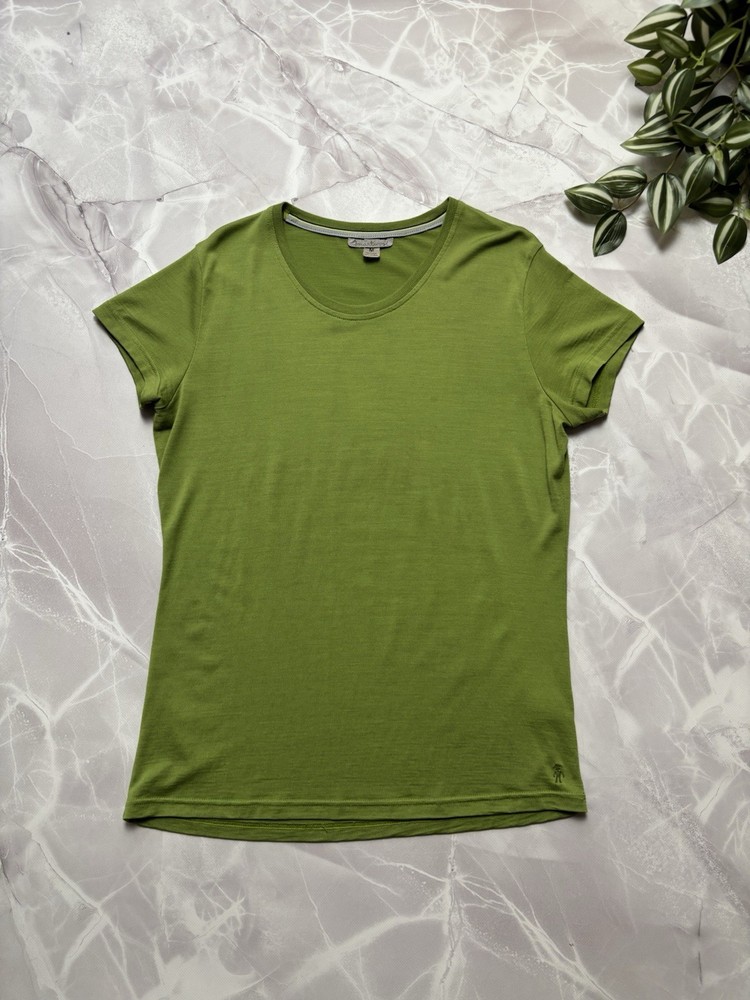 SmartWool Merino Wool T-Shirt Base Layer Outdoor Hiking Green Women's Size M