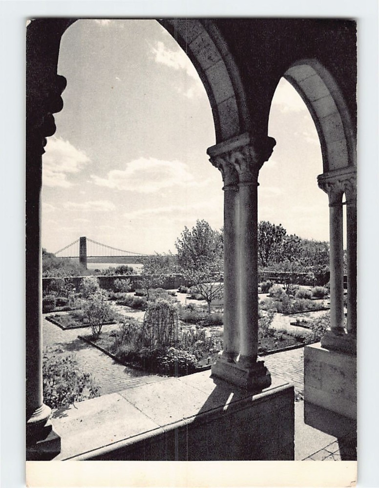 Postcard Herb Garden and the Bonnefont Cloister Metropolitan Museum of Art USA
