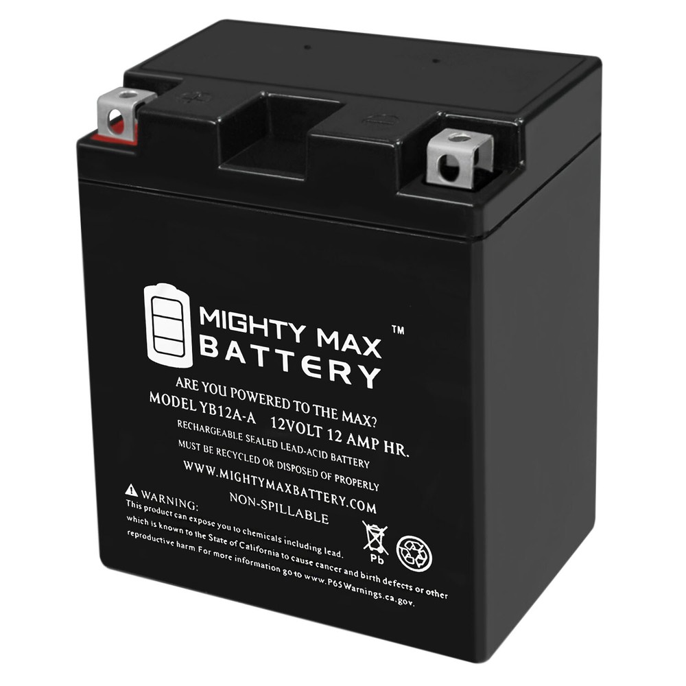Mighty Max YB12A-A 12V 12AH Battery Replaces Honda CB350 Super Sport Four 68-74