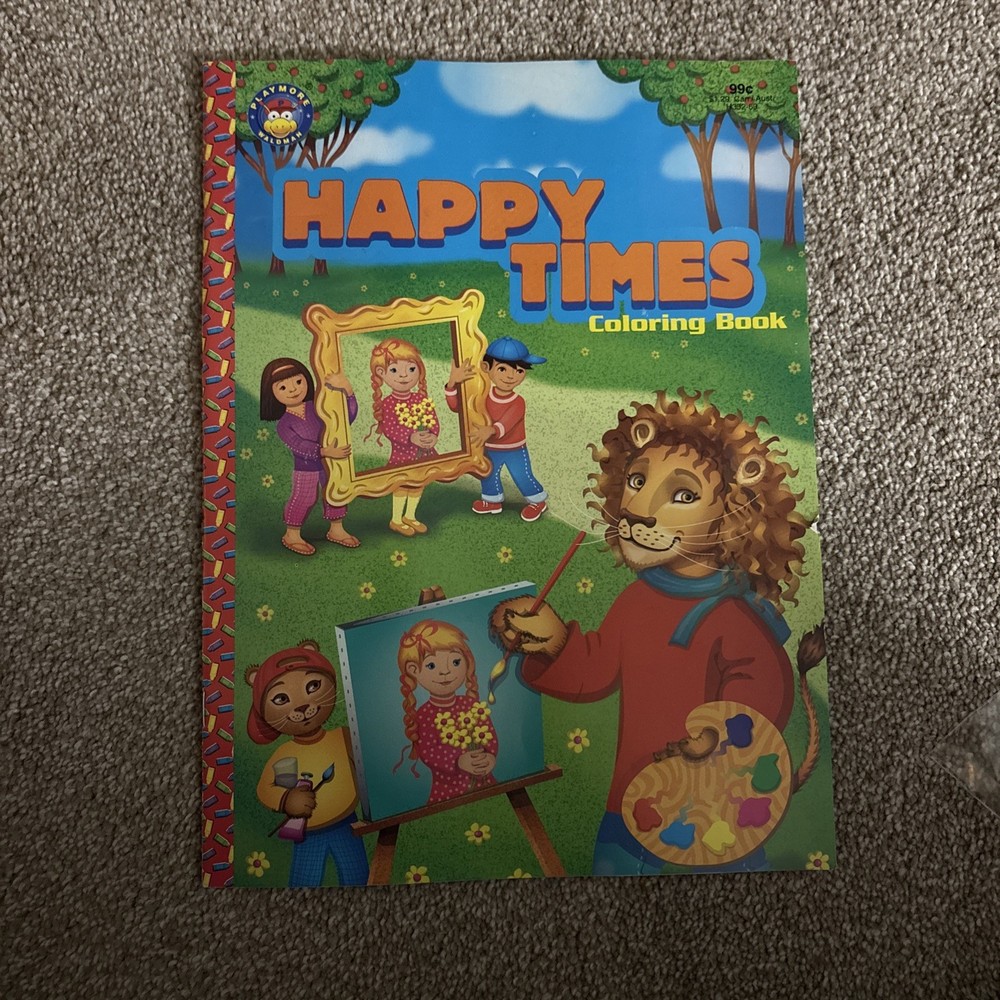 NEW-RARE-PLAYMORE WALDMAN Happy Times Coloring Book CB#8 2003