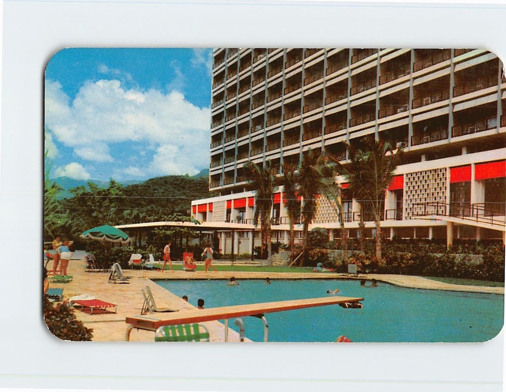Postcard Swimming Pool at Elcano Hotel Acapulco Mexico