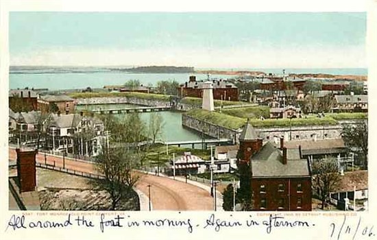 VA, Old Point Comfort, Fort Monroe, Detroit Publishing 9347