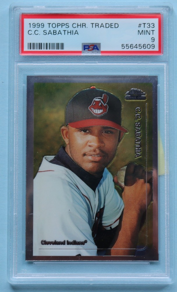 1999 Topps Chrome Traded #T33 C.C. Sabathia rookie PSA 9