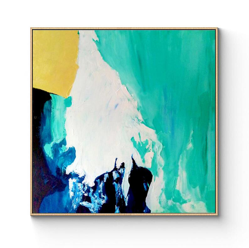 Painting Contemporary Art Gold Painting Living Room Decor Abstract Art Canvas