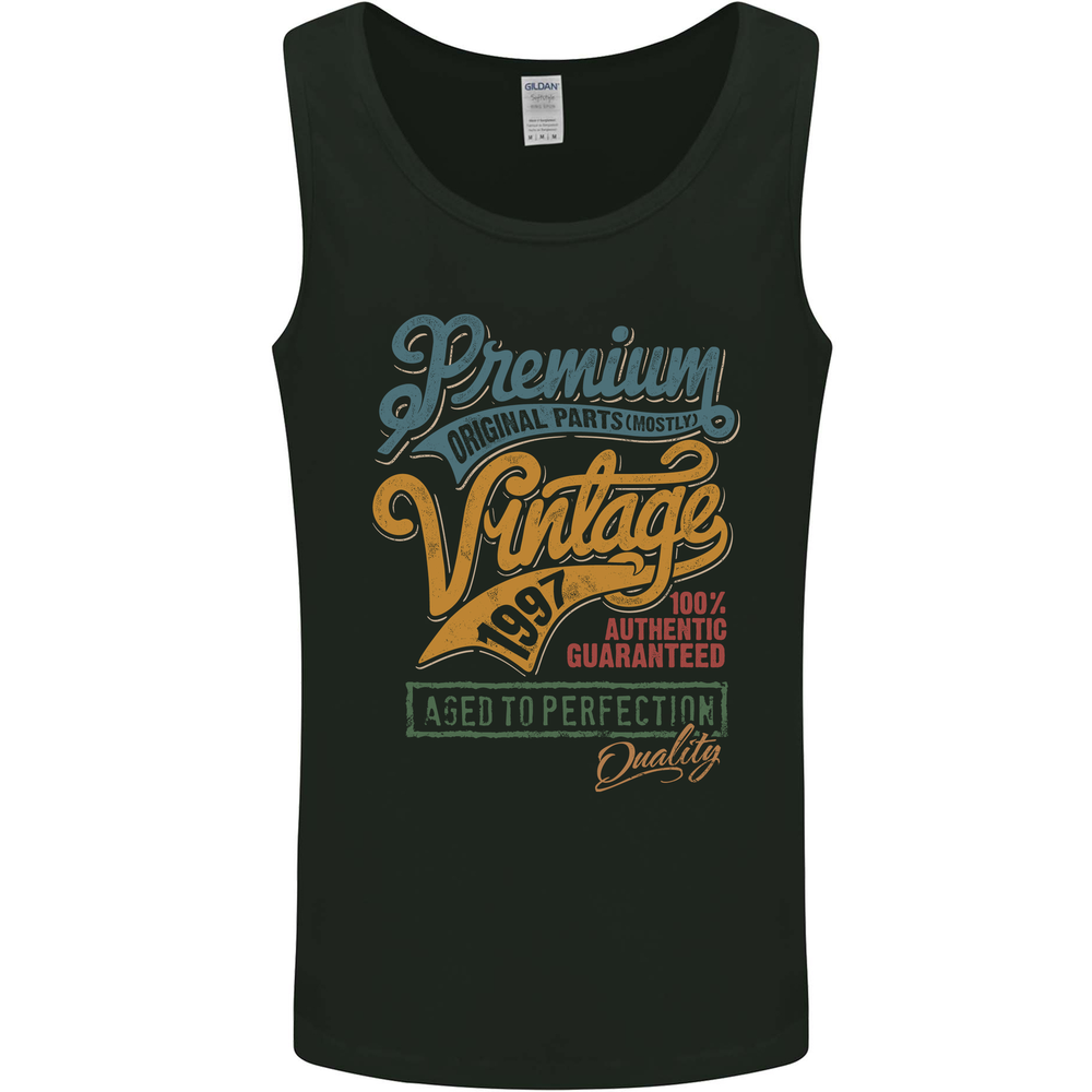 Aged to Perfection 28th Birthday 1997 Mens Vest Tank Top