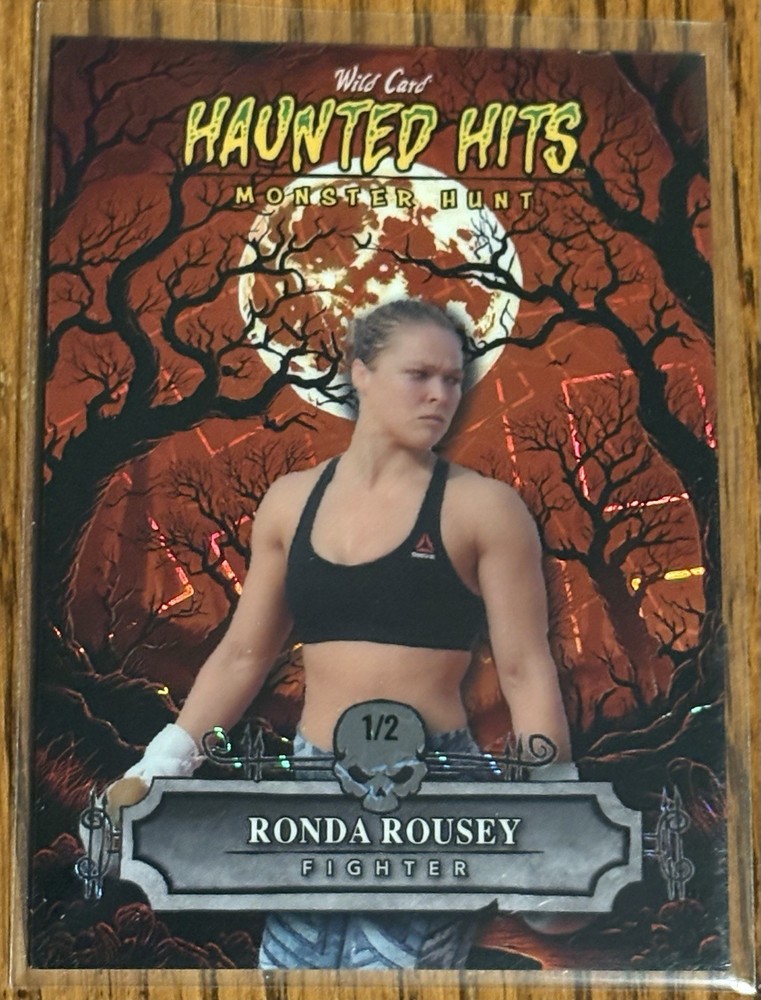 2025 Wild Card Haunted Hits Multi Sport Ronda Rousey Lasers #1/2 UFC WWE