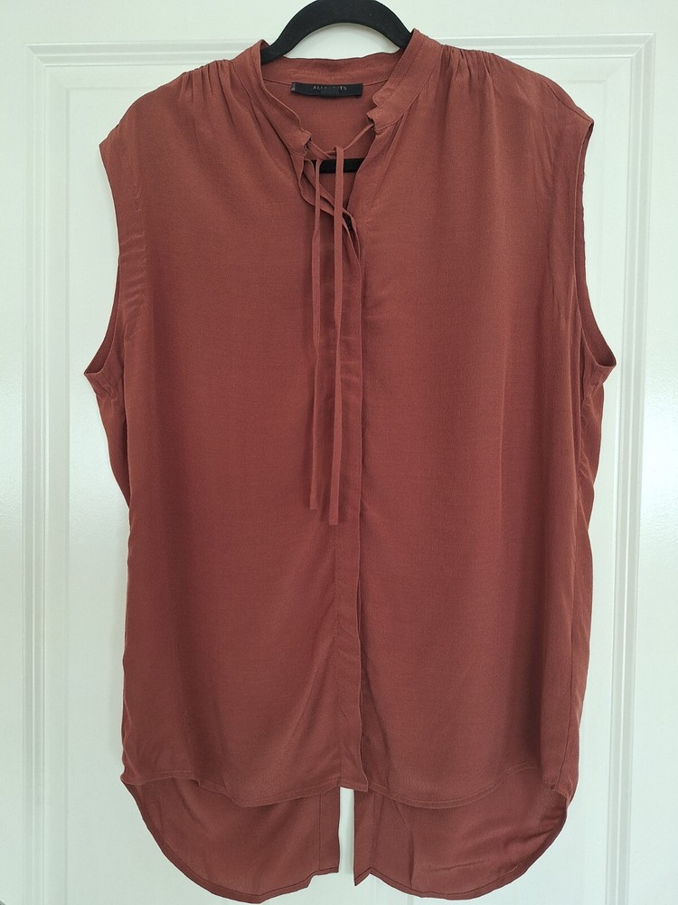 Allsaints Women's Sleeveless Top in Brown Size S