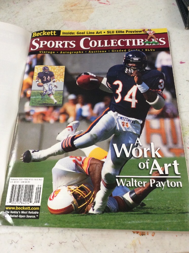 BECKETT SPORTS COLLECTIBLES MAGAZINE September 2000 Walter Payton