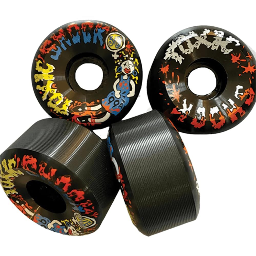 toxic Superthane Toxic Shock 56mm 99A Black Skateboard Wheels (Set of 4)